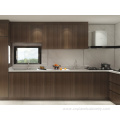 One-Stop Multiple Design Dark Color Modular Kitchen Cabinet